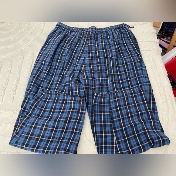 Blue Plaid Pajama Pants By Stafford sleepwear size xl - Picture 4 of 7